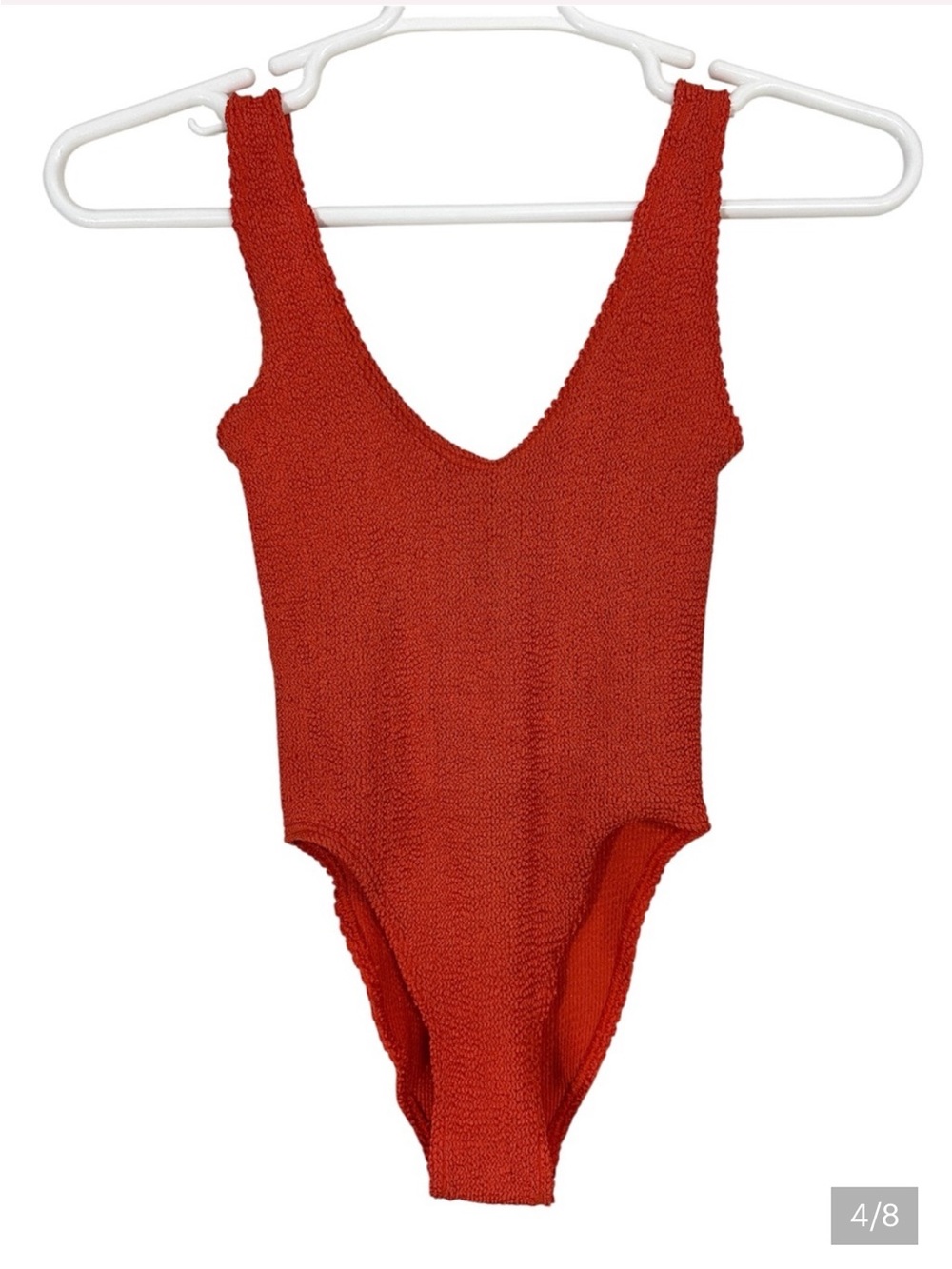 Bound By Bond Eye Mara Textured One-Piece Orange Swimsuit